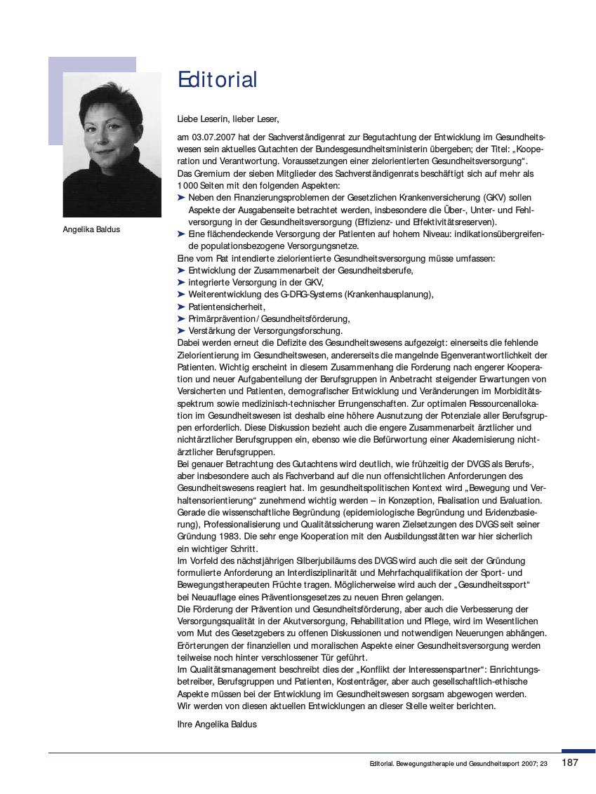 Vorschauseite 1: Editorial