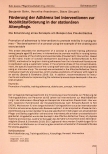 Vorschauseite 1: Förderung der Adhärenz bei Interventionen zur Mobilitätsförderung in der stationären Altenpflege.