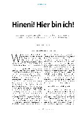 Vorschauseite 1: Hineni! Hier bin ich!