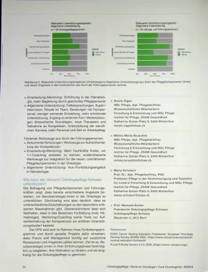 Vorschauseite 4: Bedürfnisse junger Onkologiepflegefachpersonen Bedarfsgerechte Unterstützungsangebote sind schweizweit gefragt