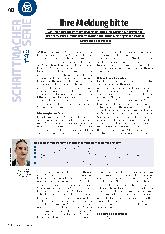 Vorschauseite 1: Ihre Meldung bitte!
