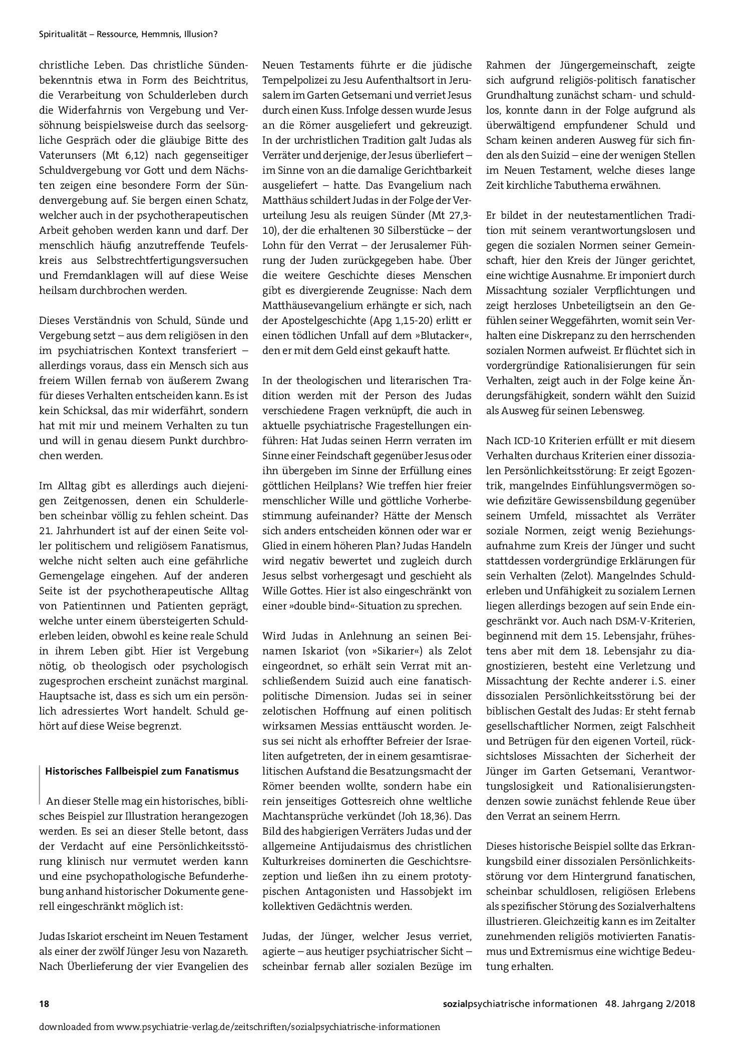 Vorschauseite 2: Gedanken zum Schuldbegriff in der Bibel, Psychiatrie und Psychotherapie