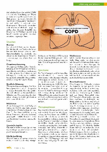 Vorschauseite 2: Volkskrankheit COPD