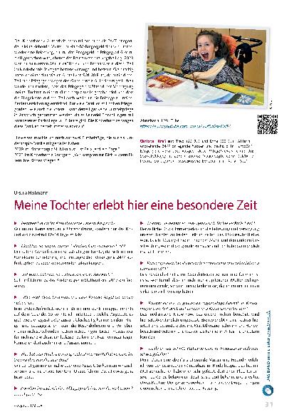 Vorschauseite 3: Wegbegleiter Landesstelle begleitet Familien mit einem kranken Kind.