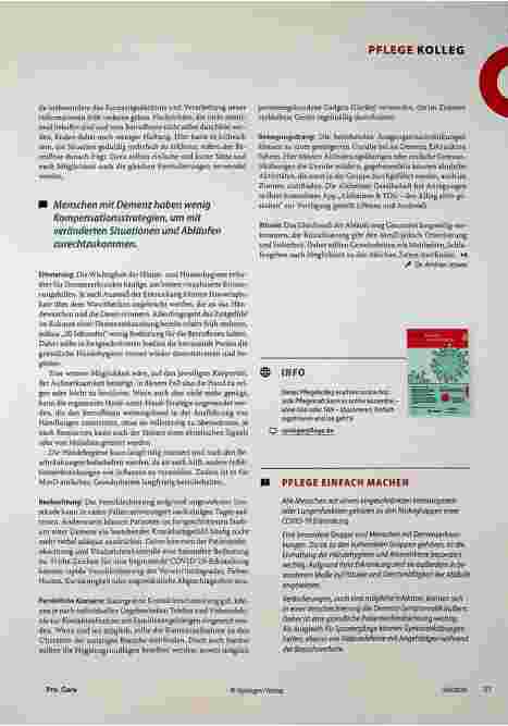 Vorschauseite 2: Erhöhtes Risiko bei COVID-19: Alter, Vorerkrankung, Demenz