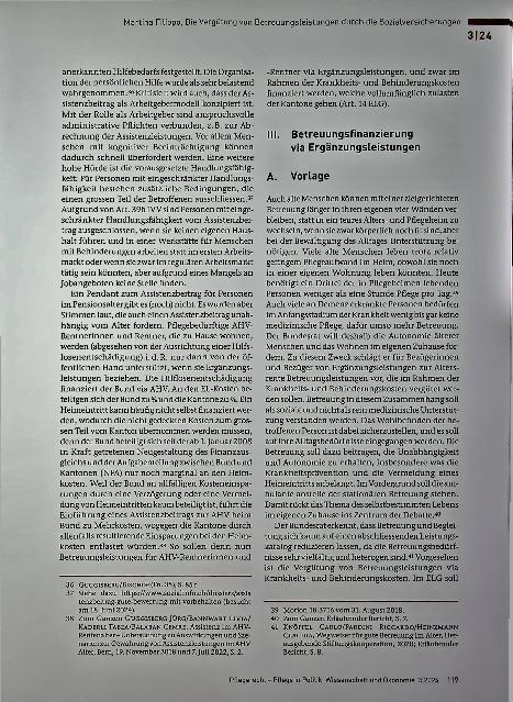 Vorschauseite 6: Die Vergütung von Betreuungsleistungen durch die Sozialversicherungen