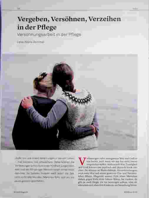Vorschauseite 1: Vergeben, Versöhnen, Verzeihen in der Pflege: Versöhnungsarbeit in der Pflege