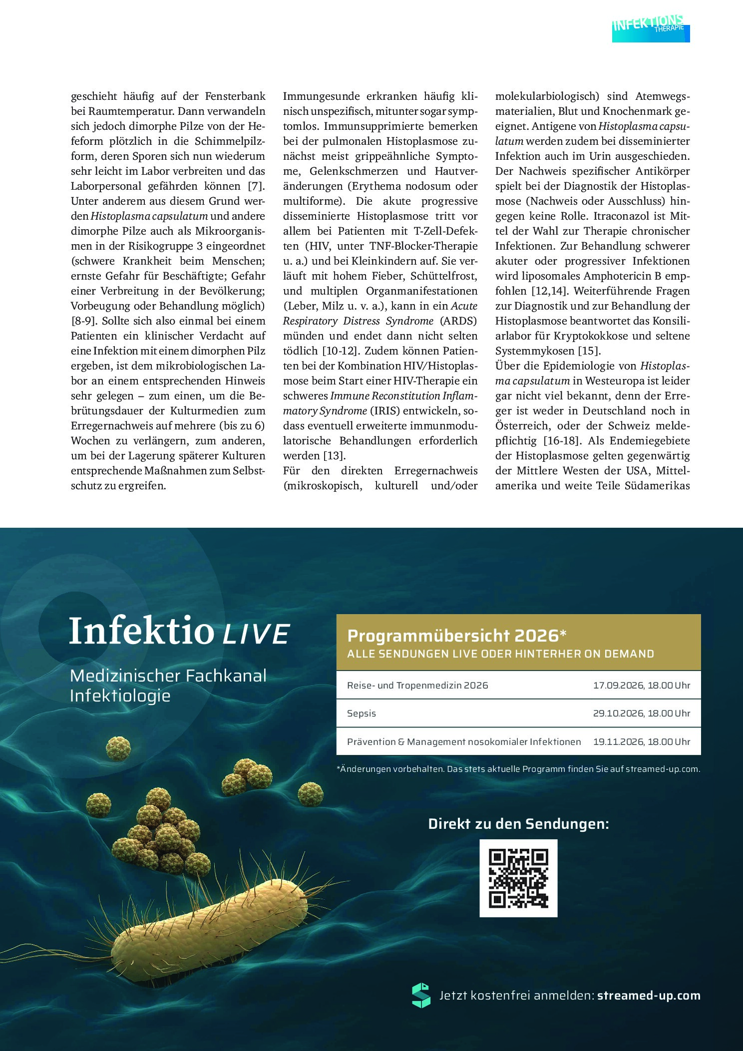 Vorschauseite 4: Die infektiologische Gemeinsamkeit von Triathlon und Erdbeerfeld