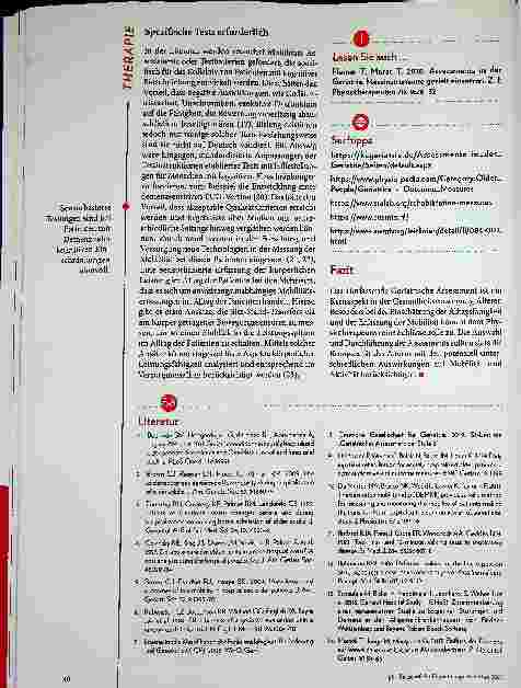 Vorschauseite 4: Geriatrisches Assessment: Physiotherapeuten mit Schlüsselrolle.