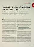 Vorschauseite 1: Seniors for Juniors - Einarbeitung auf der Stroke Unit
