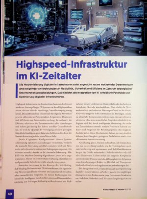 Vorschauseite 1: Highspeed - Infrastruktur im Kl-Zeitalter