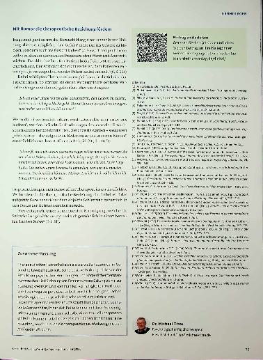 Vorschauseite 4: Die clowneske Art der Problemlösung Die Bedeutung des therapeutischen Humors