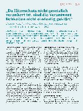 Vorschauseite 1: „Da Hitzeschutz nicht gesetzlich verankert ist, sind die Verantwortlichkeiten nicht eindeutig geklärt.“