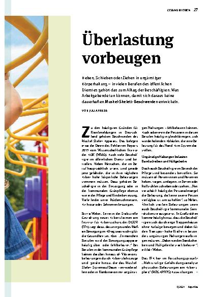Vorschauseite 2: Überlastung vorbeugen