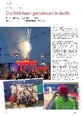 Vorschauseite 4: Die Welt feiert gemeinsam in Berlin.