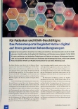 Vorschauseite 1: Das Patientenportal begleitet Nutzer digital auf ihren gesamten Behandlungswegen.