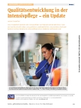 Vorschauseite 1: Qualitätsentwicklung in der Intensivpflege – ein Update