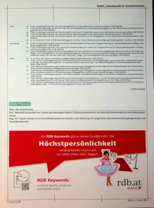 Vorschauseite 2: Neues zum Bundesund Landesrecht