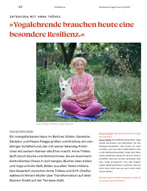 Vorschauseite 1: »Yogalehrende brauchen heute eine besondere Resilienz. «