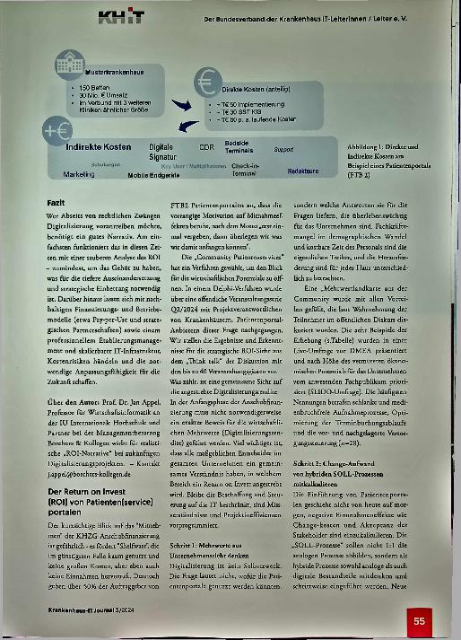 Vorschauseite 2: Nach der KHZG-Projektwelle ist vor der KHZG-Konsolidierungswelle - Treiben die erhöhten Kosten die Krankenhäuser in die Insolvenz?