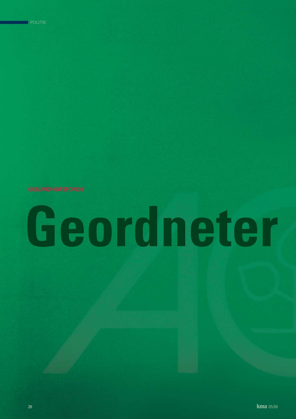 Vorschauseite 1: Geordneter Rückzug