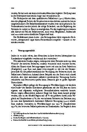 Vorschauseite 3: Best Practice: Palliativnetze in der Modellregion Westfalen-Lippe