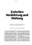 Vorschauseite 1: Zwischen Verdichtung und Weitung