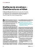 Vorschauseite 1: Medikamente einnehmen – Überlebenschance erhöhen