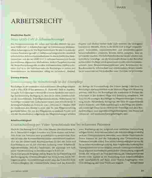 Vorschauseite 1: ARBEITSRECHT