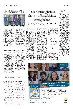Vorschauseite 1: Den bestmöglichen Start ins Berufsleben ermöglichen.