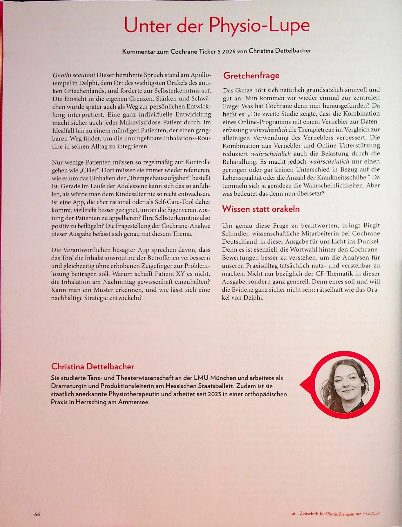 Vorschauseite 3: Cochrane-Ticker 5 2026
