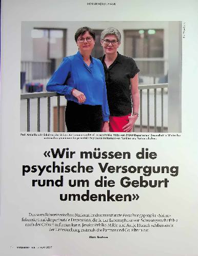 Vorschauseite 1: «Wir müssen die psychische Versorgung rund um die Geburt umdenken»