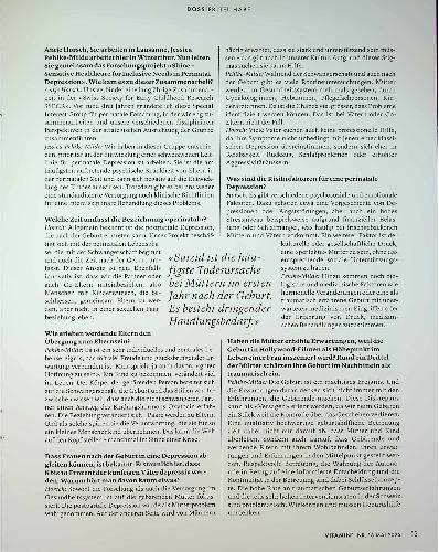 Vorschauseite 2: «Wir müssen die psychische Versorgung rund um die Geburt umdenken»