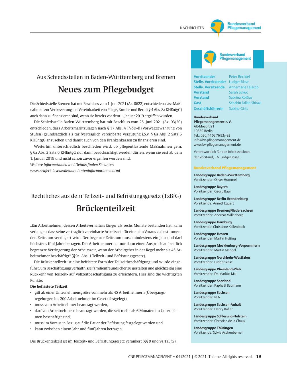 Vorschauseite 1: Nachrichten