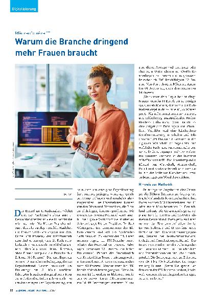 Vorschauseite 1: Warum die Branche dringend mehr Frauen braucht