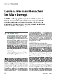 Vorschauseite 1: Lernen, wie man Menschen im Alter bewegt
