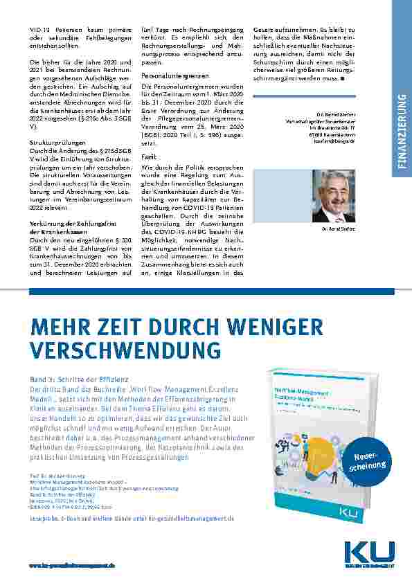 Vorschauseite 4: Finanzierung im Krisenmodus: COVID-19-Schutzschirm für Krankenhäuser