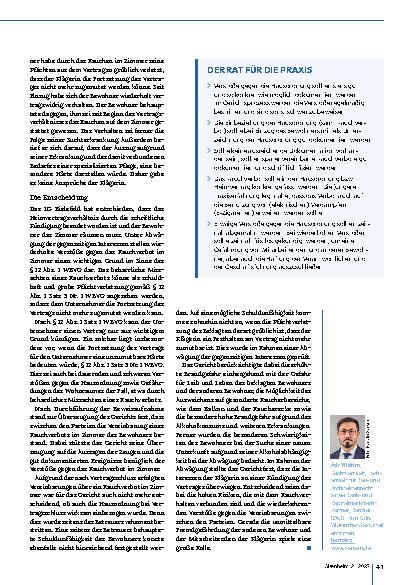 Vorschauseite 2: Rauchverbot und Hausordnung