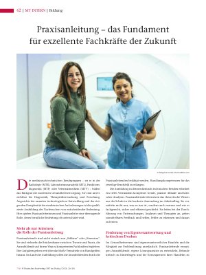 Vorschauseite 1: Praxisanleitung – das Fundament für exzellente Fachkräfte der Zukunft