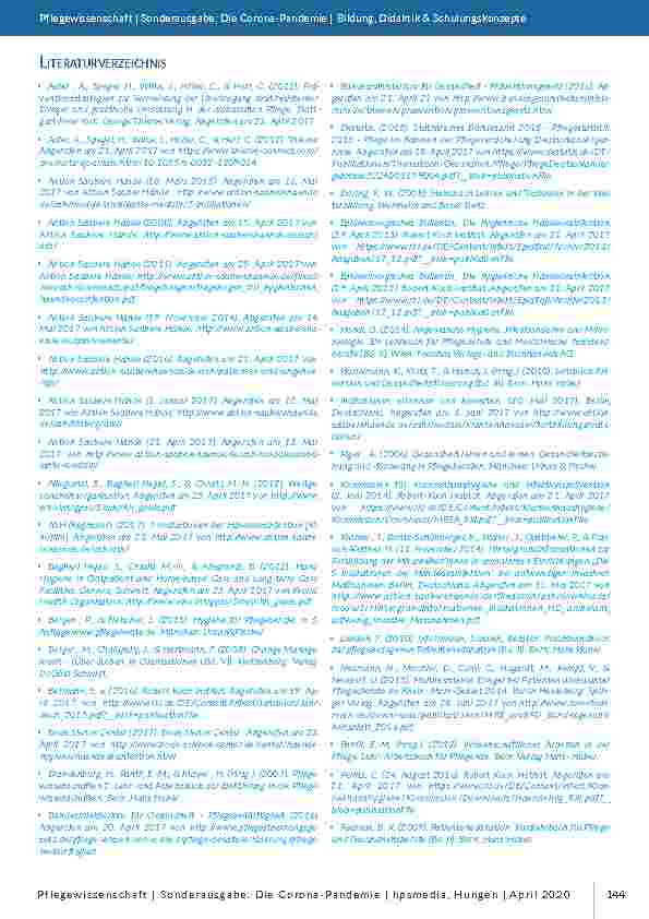 Vorschauseite 2: Händehygiene zur Infektionsprävention Schulungskonzept für Pflegende aus der ambulanten Pflege und praktische Umsetzung