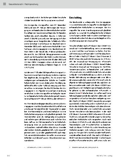 Vorschauseite 2: Anspruch auf Versorgung mit orthopädischen Maßschuhen