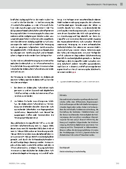Vorschauseite 3: Anspruch auf Versorgung mit orthopädischen Maßschuhen