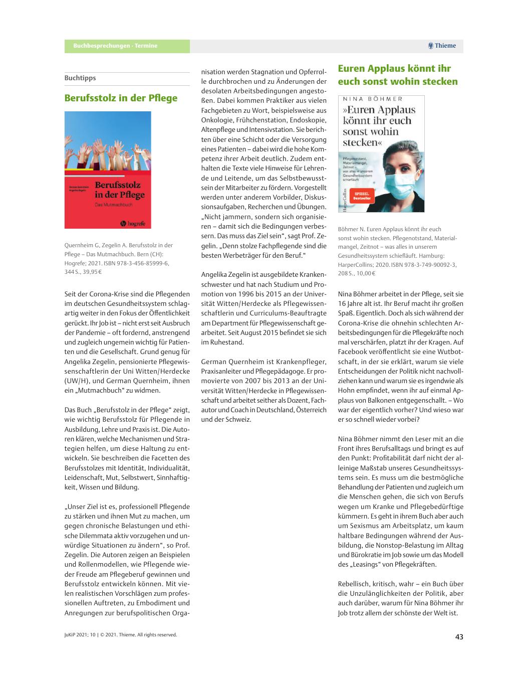 Vorschauseite 1: Buchtipps