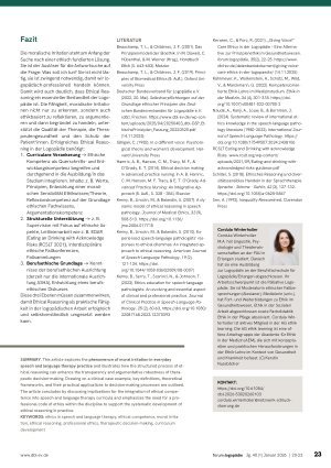 Vorschauseite 4: Von der moralischen Irritation zur ethischen Argumentation