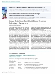 Vorschauseite 2: DGNR entwickelt neue S3-Leitlinie: Neurorehabilitation bei schwerer Bewusstseinsstörung