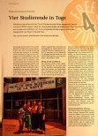 Vorschauseite 1: Vier Studierende in Togo