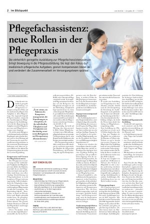 Vorschauseite 1: Pflegefachassistenz: neue Rollen in der Pflegepraxis