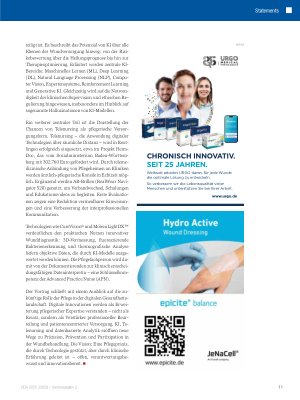 Vorschauseite 2: Wunddiagnostik neu gedacht – Innovation, künstliche Intelligenz und Telenursing als Treiber pflegerischer Exzellenz