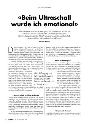 Vorschauseite 2: «Beim Ultraschall wurde ich emotional»