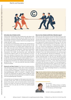 Vorschauseite 3: Urheberrecht im ergotherapeutischen Alltag